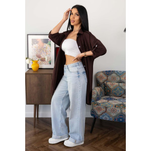 Туника женская 2178/4 жатка кантри (р-ры: 46-60) коричневый