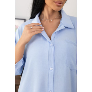 Туника женская 2178/1 жатка кантри (р-ры: 46-60) голубой