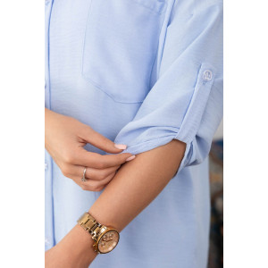 Туника женская 2178/1 жатка кантри (р-ры: 46-60) голубой