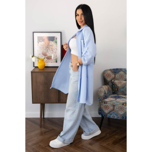 Туника женская 2178/1 жатка кантри (р-ры: 46-60) голубой