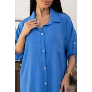 Туника женская 2178/3 жатка кантри (р-ры: 46-60) синий