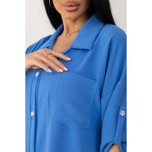 Туника женская 2178/3 жатка кантри (р-ры: 46-60) синий