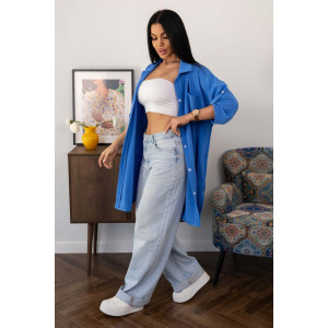 Туника женская 2178/3 жатка кантри (р-ры: 46-60) синий