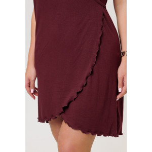 Халат женский №2278/2 вискоза (р-ры: 44-52) бордо