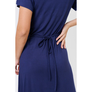 Халат женский №2278/1 вискоза (р-ры: 44-52) синий