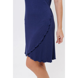 Халат женский №2278/1 вискоза (р-ры: 44-52) синий