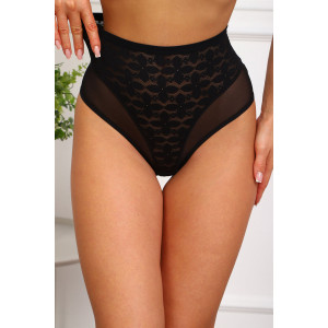 Трусы женские №64986 кружево (р-ры: 48-52) черный