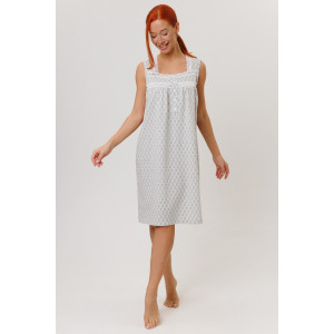 Сорочка женская №2273/2 кулирка (р-ры: 46-60) серо-бежевый