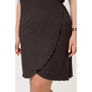 Халат женский №2270/3 лапша трикотажная (р-ры: 44-52) шоколадный