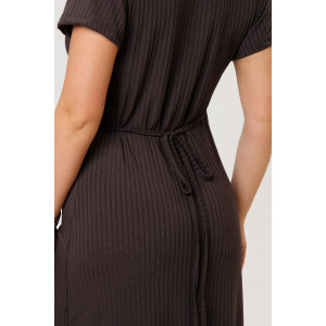 Халат женский №2270/3 лапша трикотажная (р-ры: 44-52) шоколадный