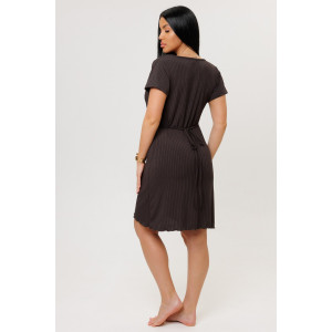 Халат женский №2270/3 лапша трикотажная (р-ры: 44-52) шоколадный