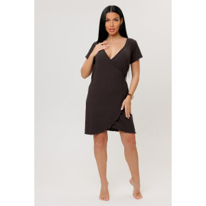 Халат женский №2270/3 лапша трикотажная (р-ры: 44-52) шоколадный