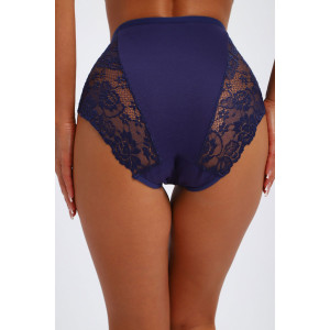 Трусы женские №45090 кулирка с лайкрой (р-ры: 48-52) синий Трусы женские №45090 кулирка с лайкрой (р-ры: 48-52) синий