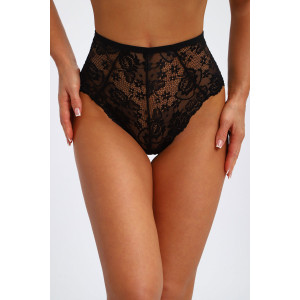 Трусы женские №45090 кулирка с лайкрой (р-ры: 48-52) черный