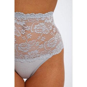 Трусы женские №45089 кулирка с лайкрой (р-ры: 48-52) серый