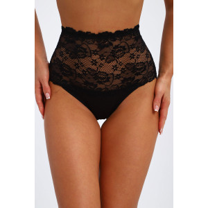 Трусы женские №45089 кулирка с лайкрой (р-ры: 48-52) черный