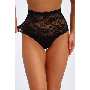 Трусы женские №45089 кулирка с лайкрой (р-ры: 48-52) черный