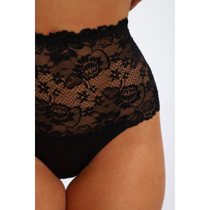 Трусы женские №45089 кулирка с лайкрой (р-ры: 48-52) черный