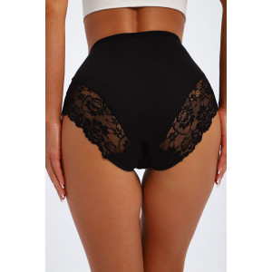 Трусы женские №45089 кулирка с лайкрой (р-ры: 48-52) черный