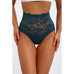 Трусы женские №45089 кулирка с лайкрой (р-ры: 48-52) изумрудный