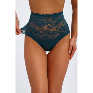 Трусы женские №45089 кулирка с лайкрой (р-ры: 48-52) изумрудный