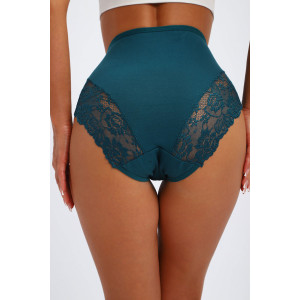 Трусы женские №45089 кулирка с лайкрой (р-ры: 48-52) изумрудный