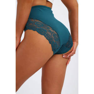 Трусы женские №45089 кулирка с лайкрой (р-ры: 48-52) изумрудный