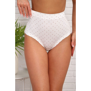 Трусы женские №64973 хлопок стрейч (р-ры: 52-54) белый