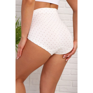 Трусы женские №64973 хлопок стрейч (р-ры: 52-54) белый