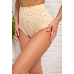Трусы женские №64973 хлопок стрейч (р-ры: 52-54) бежевый