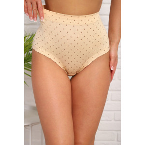 Трусы женские №64973 хлопок стрейч (р-ры: 52-54) бежевый