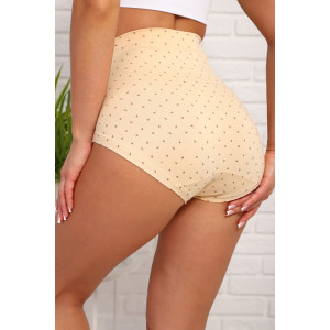 Трусы женские №64973 хлопок стрейч (р-ры: 52-54) бежевый