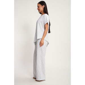 Костюм двойка женский К1380.3 искусственный лен (р-ры: 48-62)