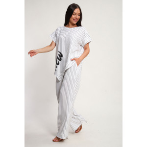 Костюм двойка женский К1380.3 искусственный лен (р-ры: 48-62)