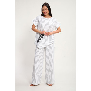 Костюм двойка женский К1380.3 искусственный лен (р-ры: 48-62)