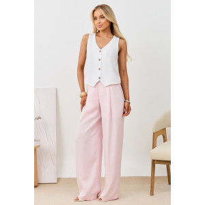 Жилет женский "Аманти-1" лён вискоза (р-ры: 42-52) белый