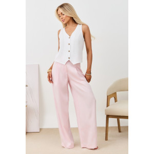 Жилет женский "Аманти-1" лён вискоза (р-ры: 42-52) белый