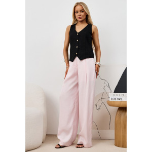 Жилет женский "Аманти-1" лён вискоза (р-ры: 42-52) черный