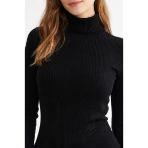 Водолазка женская №828 лапша (р-ры: 46-48) черный