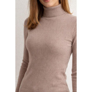 Водолазка женская №828 лапша (р-ры: 46-48) бежевый