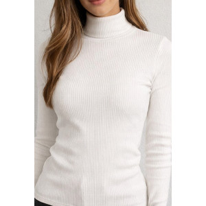 Водолазка женская №828 лапша (р-ры: 46-48) белый