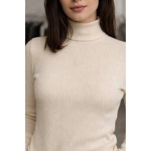 Водолазка женская №828 лапша (р-ры: 46-48) молочный