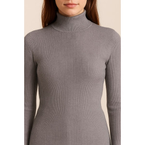 Водолазка женская №828 лапша (р-ры: 46-48) серый