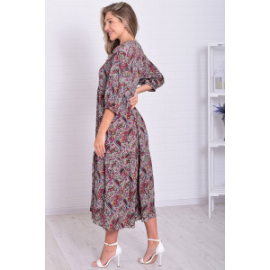 Платье женское Ф1074б штапель (р-ры: 46-56) капучино