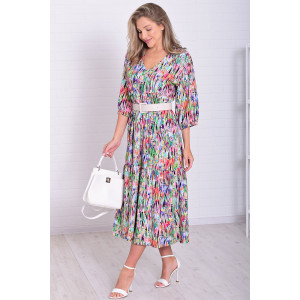 Платье женское Ф1074к штапель (р-ры: 46-56) разноцветный