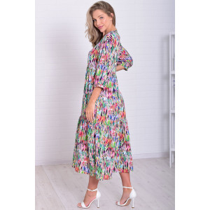 Платье женское Ф1074к штапель (р-ры: 46-56) разноцветный