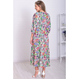 Платье женское Ф1074к штапель (р-ры: 46-56) разноцветный