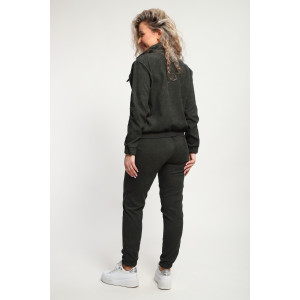 Костюм двойка женский №35279 вельвет (р-ры: 44-54) зелёный