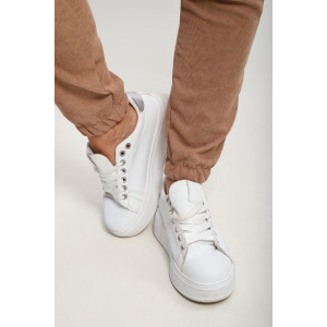 Костюм двойка женский №35279 вельвет (р-ры: 44-54) бежевый