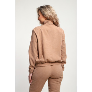 Костюм двойка женский №35279 вельвет (р-ры: 44-54) бежевый